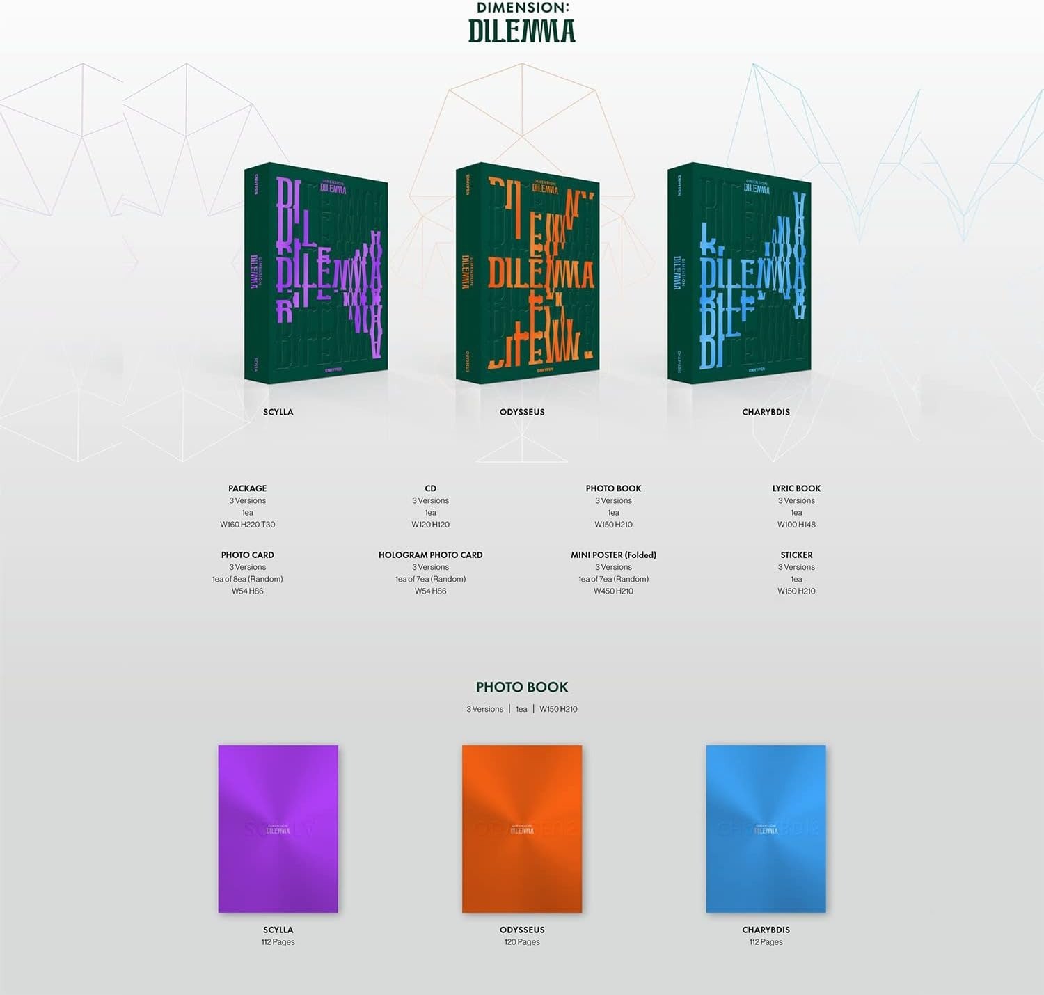 ENHYPEN – DIMENSION : DILEMMA (SCYLLA Ver.) (naranja) - Imagen 4